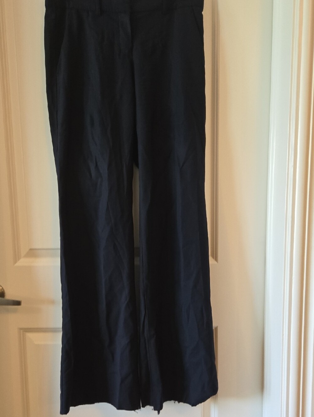 THEORY Classic Black Wide-Leg Pants